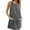 Gray, variant on Women's Dresses Midi Tank Top Dress with Round Neck Sleeveless Lightweight Solid Basic Simple Essentials Summer Beach Fashion Club Vacation Casual Outfit Plus Size