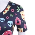 thumbnail image 3 of Femmes Sexy Body Manches Courtes Profond V Cou Combinaisons Shorts Pyjama Tenue, 3 of 5