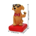 thumbnail image 3 of Jiibva Solar Powered Shaking Head Dog, Funny Swinging Animal Dancer Dancing Figures, Solar Eco-Friendly Bobbleheads for Car Dashboard & Home Decoration Gift, 3 of 7