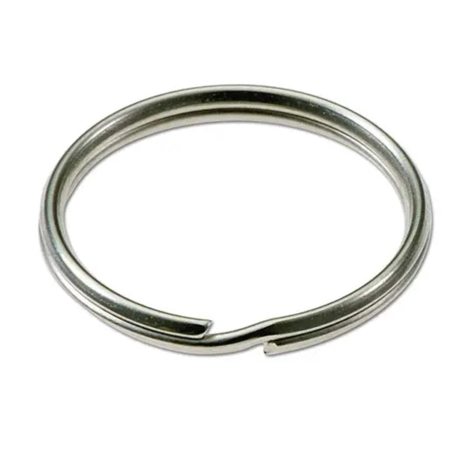 Lucky Line 79100 3" Split Key Ring Nickel-Plated Steel 25 Per Box