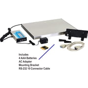 Brecknell Portable Shipping Scale - 400 Lb / 181 Kg Maximum Weight Capacity - Stainless Steel - White (lps400_35)