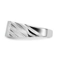 thumbnail image 3 of 14K White Gold Ring Band Signet 8.0x13.5mm Open Back Men's, Size 5, 3 of 5