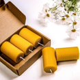 thumbnail image 2 of Upper Midland Products Beeswax Candles Bulk Pillar Candle Sticks 100% Natural Beeswax Unscented Candles, 9 pcs, 2 of 7