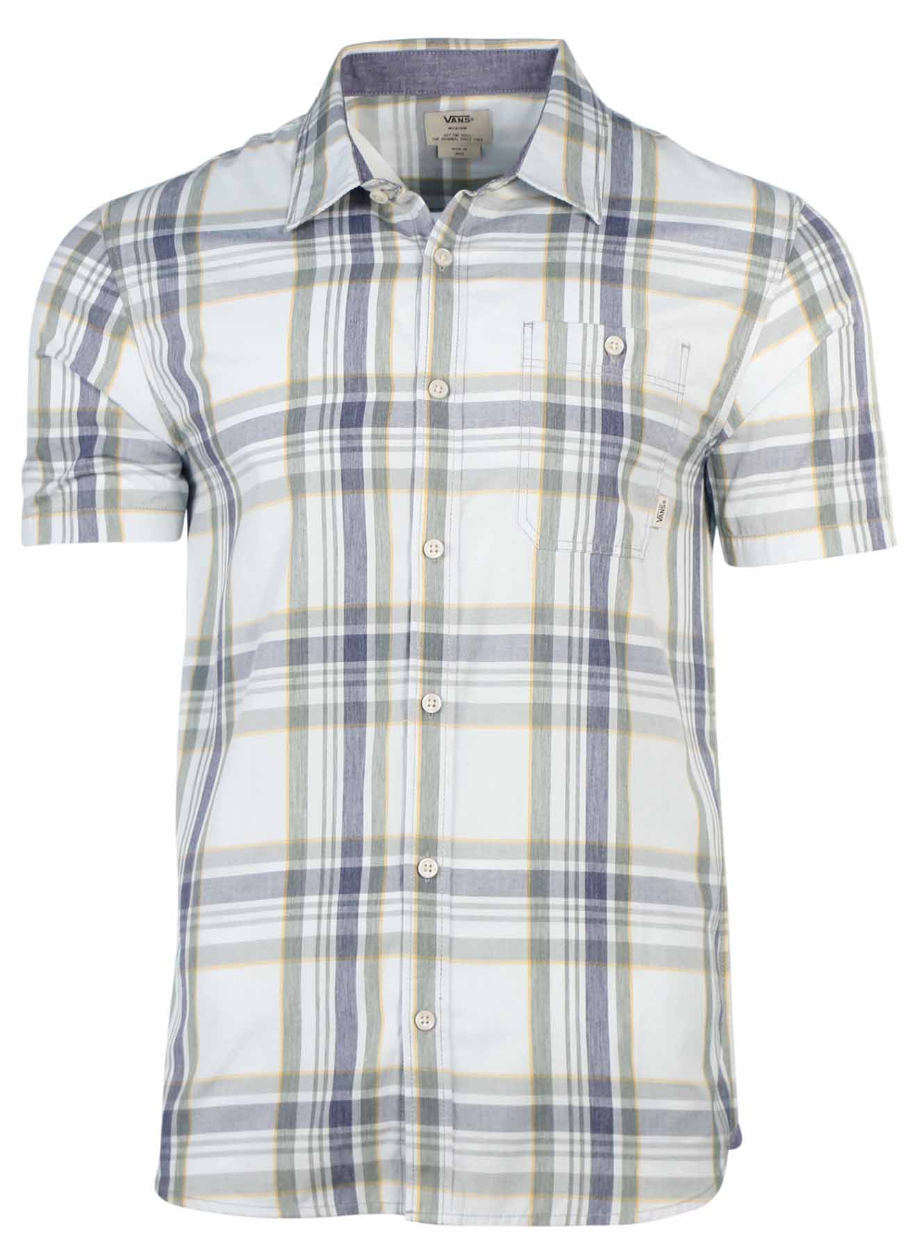 Vans Men's Off The Wall Knoll Plaid Button Down Shirt