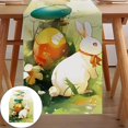 thumbnail image 2 of Wiueurtly Drapeau de Table de Pâques 72 Pouces Long Centre de Table Lin Drapeau de Table de Ferme Lavable Décoration de Commode, 2 of 5