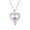 Purple, variant on Pendant Necklace – Chic Fashion Necklace for Women Friendly Copper Heart Birthstone Necklace For Womens Women's Jewelry Pendant Necklaces Valentine's Day Jewelry