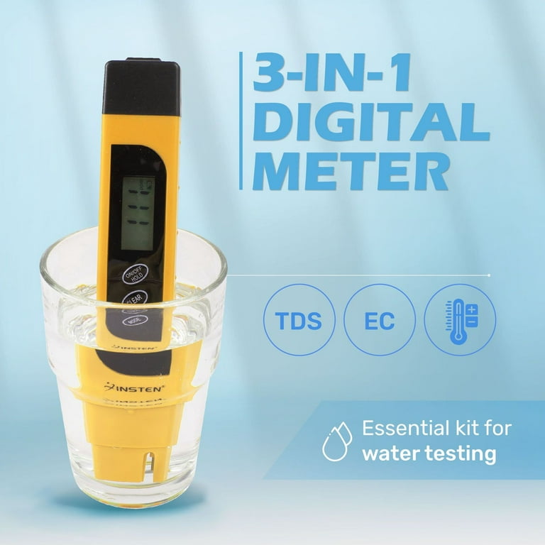 TDS Meter 3 in 1 TDS EC & Temperature Meter Accurate & Reliable Digital  Water Testing kits for Drinking Water Quality M4YD
