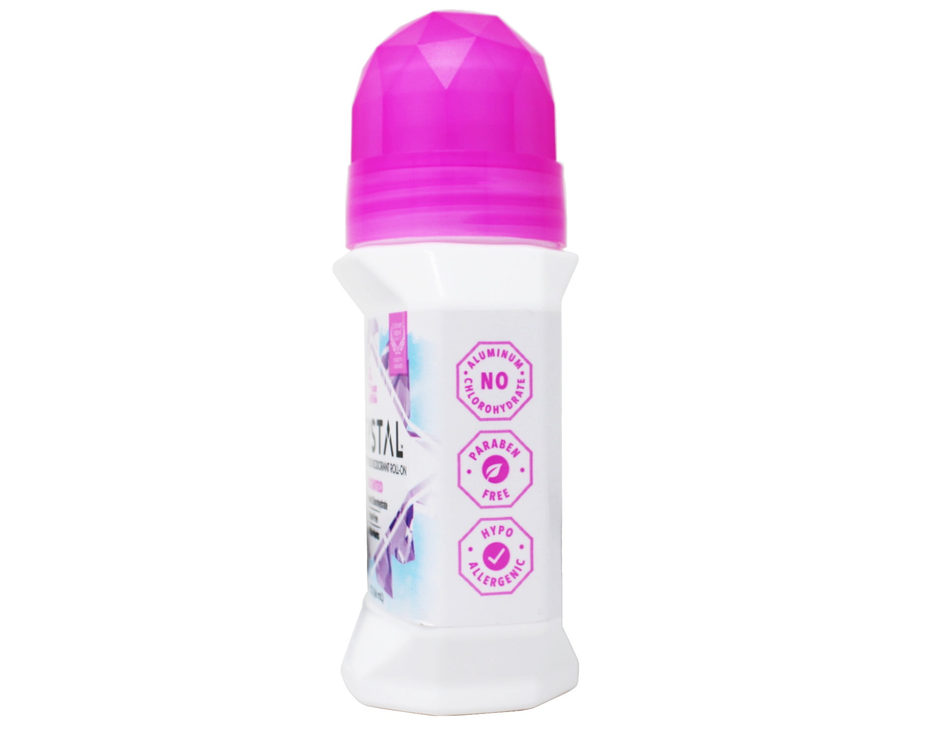 CRYSTAL Deodorant - Mineral Roll on Vegan Deodorant for Women and Men, Unscented - 2.25 fl. oz. (3 Pack) (Packaging May Vary)