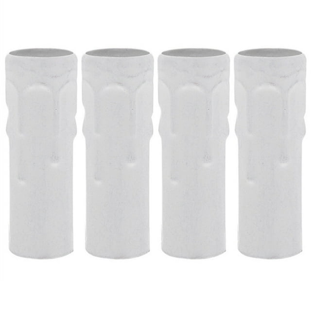 4Pcs Lighting Parts Flanging Sleeve for Lamp Holder Base in White Color