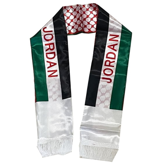 Jesscasday Country Flags Scarf Patriotic Designing Neck Scarf Lightweight Neckerchief 135cm