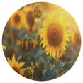 thumbnail image 3 of Sunflower Washable Round Rug -Circle Area Rugs for Nursery Bedroom, Vintage Non Slip Non Shedding Low Pile Carpet for Living Room Coffee Table Entryway, 3 of 7