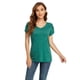 thumbnail image 5 of Hukapapa Camiseta de manga corta con cuello en V sólido Top de verano para mujer de manga corta,,xl,, 5 of 5