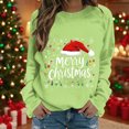 thumbnail image 3 of Meichang Merry Christmas Sweatshirts for Women Funny Christmas Graphic Sweatshirt Fleece Long Sleeve Crewneck Pullover Tops Holiday Gifts Oversized Sweatshirt, 3 of 4