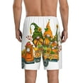 thumbnail image 3 of Daiia Thanksgiving Truck Mens Woven Stretch Pajama Short,Short Pajama Pants-4X-Large, 3 of 9