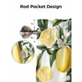 thumbnail image 7 of Curtain Valance for Windows,Farm Lemon Flowers Green Leaf Kitchen Valances Rod Pocket Short Curtains,Fruit Harvest Window Treatment Panel for Bedroom Bathroom 54"x18", 7 of 7