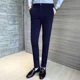 thumbnail image 3 of pantalones de verano recortados para hombre, pantalones de traje para hombre con trenzas, corte entallado, ropa de talla grande, novedad de 2025, pantalones informales finos de licra, 3 of 5