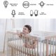 thumbnail image 2 of DBM-8 Light Night Wireless Two-way Audio Baby Monitor Talk Back Intercom Sound Alert for Infant, 2 of 5