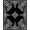 Black, Pattern 1, variant on ODIKA 4'x6' Machine Washable Non-Slip Area Rug, Artistic Botanical Damask Symmetrical Ornate Luxury High Traffic Rug, Black, 461902