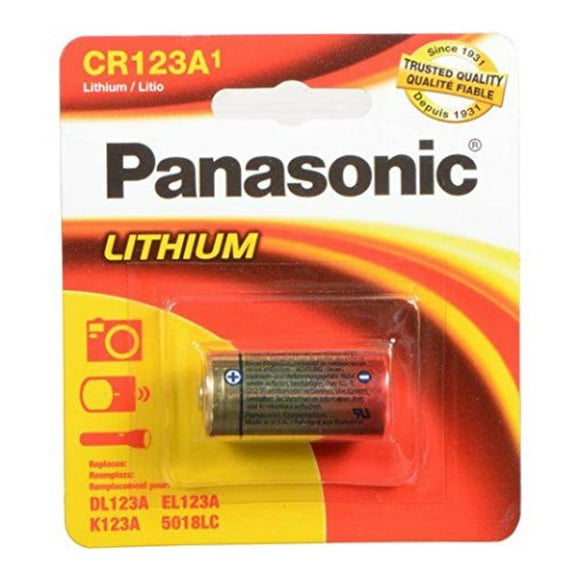 Panasonic CR123A Lithium Battery (4 Batteries)