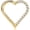 Gold - Left Ear, variant on Heart Daith Piercing Jewelry 16G 8mm 10mm Left Ear - ASTM F136 Titanium Clicker Daith Earrings for Women & Men
