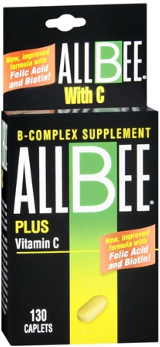 Allbee With Vitamin C Caplets 130 Caplets