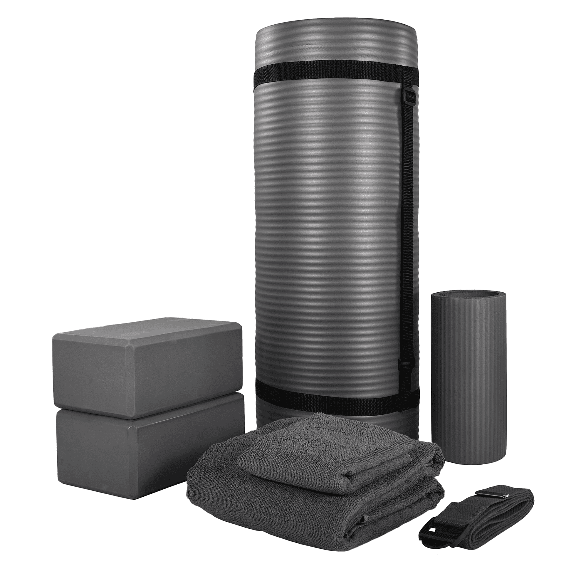 BalanceFrom 7-Piece Set - Include Yoga Mat with Carrying