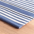 thumbnail image 2 of Dash & Albert Rugby Stripe Handwoven Indoor/Outdoor Rug, 3' x 5', Denim, 2 of 7