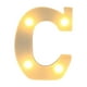 thumbnail image 2 of Decoración del hogar, decoración de habitaciones, decoración de paredes, luces LED con letras del alfabeto, letras de plástico blancas iluminadas, luces colgantes AM y letras de plástico., 2 of 3