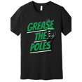 thumbnail image 1 of Men'S Philadelphia Football Slider T Shirt Funny Sports Graphic Tee with GREASE THE POLES Design, 1 of 5