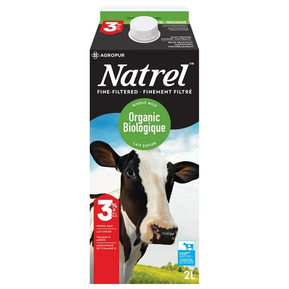 Natrel Organic Fine-filtered 3.8% Milk, 2 L