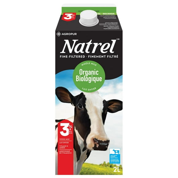 Lait biologique finement filtré 3,8 % Natrel 2 L