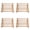 Beige-4Pcs, variant on Wood Thread Rack for 60 Spools, Heavy Duty Sewing Thread Organizer, Freestanding or Wall Mount Holder for Embroidery Quilting Thread Storage, Fits Mini King Cones, 12.6"x15.7"
