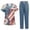02-Navy, variant on 250th Anniversary USA Scrubs Set for Women, 4th of July V-Neck Short Sleeve Top & Pants, Soft Breathable Medical Uniform with Pockets for Nurses & Caregivers 01-Dark Blue XXL