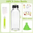 thumbnail image 2 of Aovky 6Pcs 12oz Plastic Juice Bottles with Caps, Reusable Clear Empty Drink Juice Containers with Lids, Juice Bottles for Juicing, Smoothies, Milk, Water, and Other Beverages, 2 of 8