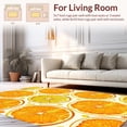 thumbnail image 2 of ODIKA 4'x6' Machine Washable Non-Slip Area Rug, Citrus Burst Interlocking High Traffic Rug, Orange, 250577, 2 of 7