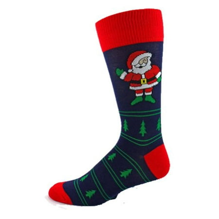 Men's Hi Santa Christmas Socks - Walmart.com