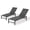 Black, variant on Pellebant Set of 2 Outdoor Chaise Lounge Chair – Foldable, 6-Position Adjustable Recliner for Patio, Beach, Pool & Yard (Beige)