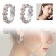 thumbnail image 2 of Pendientes Blancos Moda Pendientes Colgante Estilo Pequeño Pegamento Fresco Pendientes Señoras Regalo, 2 of 8