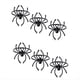thumbnail image 1 of Juego de Anillos para Servilletas de Halloween Servilleta de Halloween con Forma de Araña Broche para Servilleta de Aleación de Metal Terror Negro Araña Negra, 1 of 5