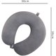thumbnail image 5 of Almohadas de viaje para dormir en avión, almohada portátil para el cuello en forma de U con botón a presión para viajes en casa, oficina, gris, 5 of 5