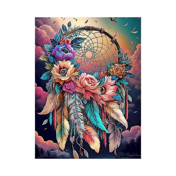 Dream Catcher Kits For Adults Beginners, Colorful Flowers