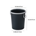 thumbnail image 4 of Kitchen Trash Can, Step-On Garbage Can with Lid, Tall Kitchen & Bathroom Trash Can, Small Office Waste Bin, Black - Xuniizn, 4 of 7