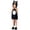 Black, variant on Gunia Kids Black Cat Costume With Hat For Boys Girls Cosplay Halloween Costumes Role Play Dress Up Outfits Stage Performance Holiday Party Wear,Black