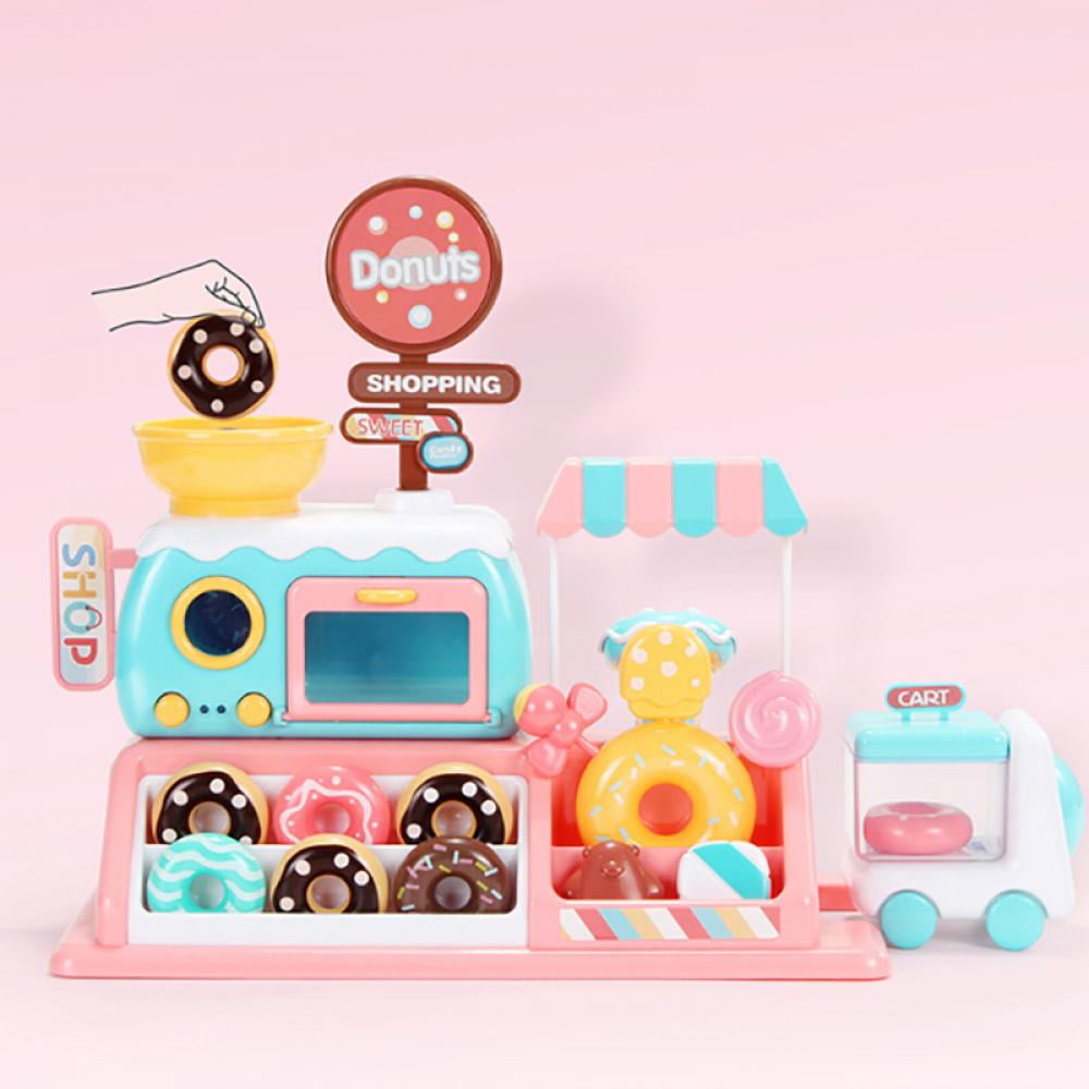 Pretend Play Donut Shop Toy Set, Plastic Oven Baking Play Food Toys for  Girls and Boys Ages 3+ 