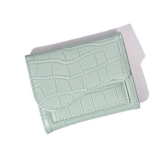Cartera de mujer corta de moda multicolor con múltiples ranuras para tarjetas, bolso con cremallera, billetera cero, multifuncional