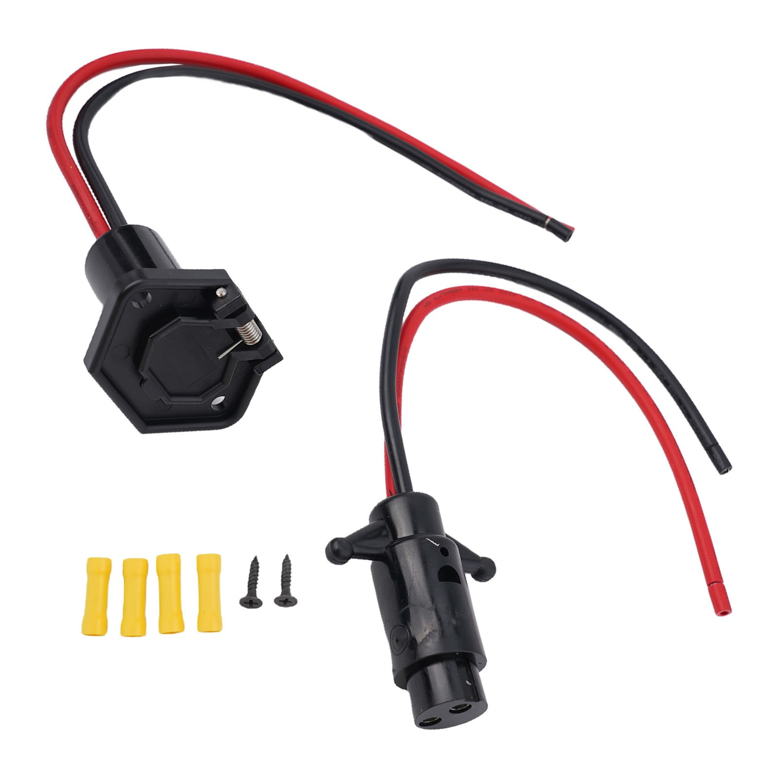 Motor Plug Pactrade Marine Boat Trolling Motor Male Plug Connector 3-Wire 10 Gauge 12-24V E Attwood Trolling Motor Connectors - Foto 4