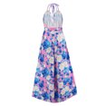 thumbnail image 6 of DAETIROS Women Summer Dress Printed V-neck Thin Dress Pink Size XL, 6 of 7