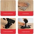 thumbnail image 5 of Barra de piso para abdominales, equipo portátil ajustable para abdominales, dispositivo auxiliar de abdominales con ventosa fuerte para el hogar, 5 of 5