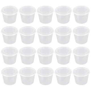 Clear Plastic Condiment Cups with Lids, 10-ct. Packs