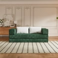 thumbnail image 5 of 80" Non-Slip Pad Comfortable Loveseat Sofa, Modern Loveseat Sofa with No Assembly, Convertible Loveseat Sleeper Couch for Apartments, Green, 5 of 9